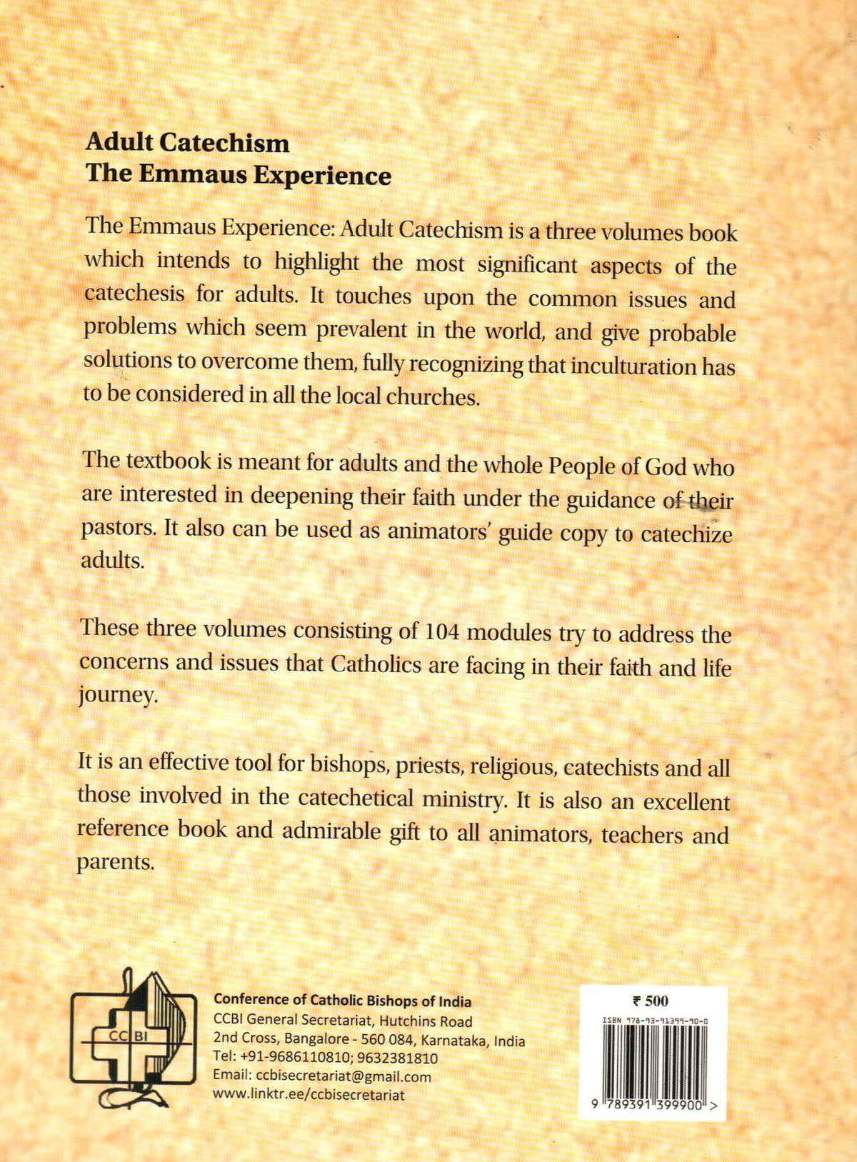 Adult Catechism - The Emmaus Experience (Vol. Set of 3)