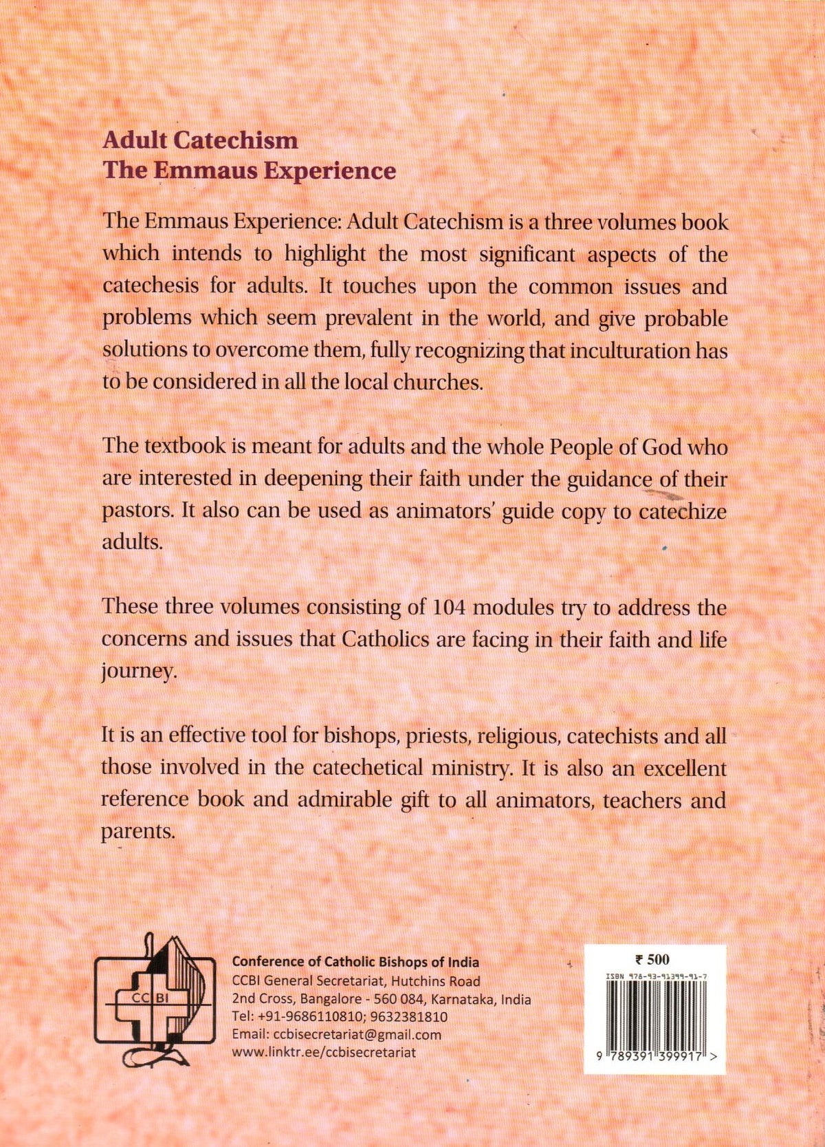 Adult Catechism - The Emmaus Experience (Vol. Set of 3)