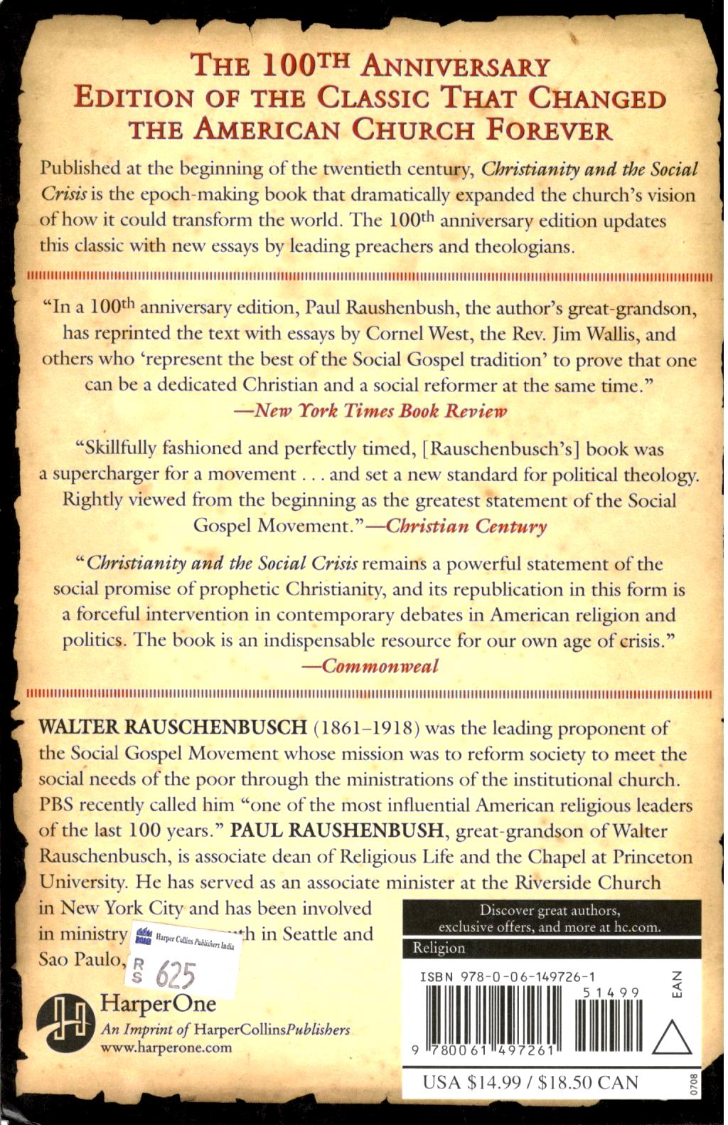 Christianity and the Social Crisis in the 21st Century