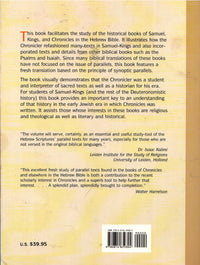 Chronicles and Its Synoptic Parallels in Samuel, Kings, and Related Biblical Texts