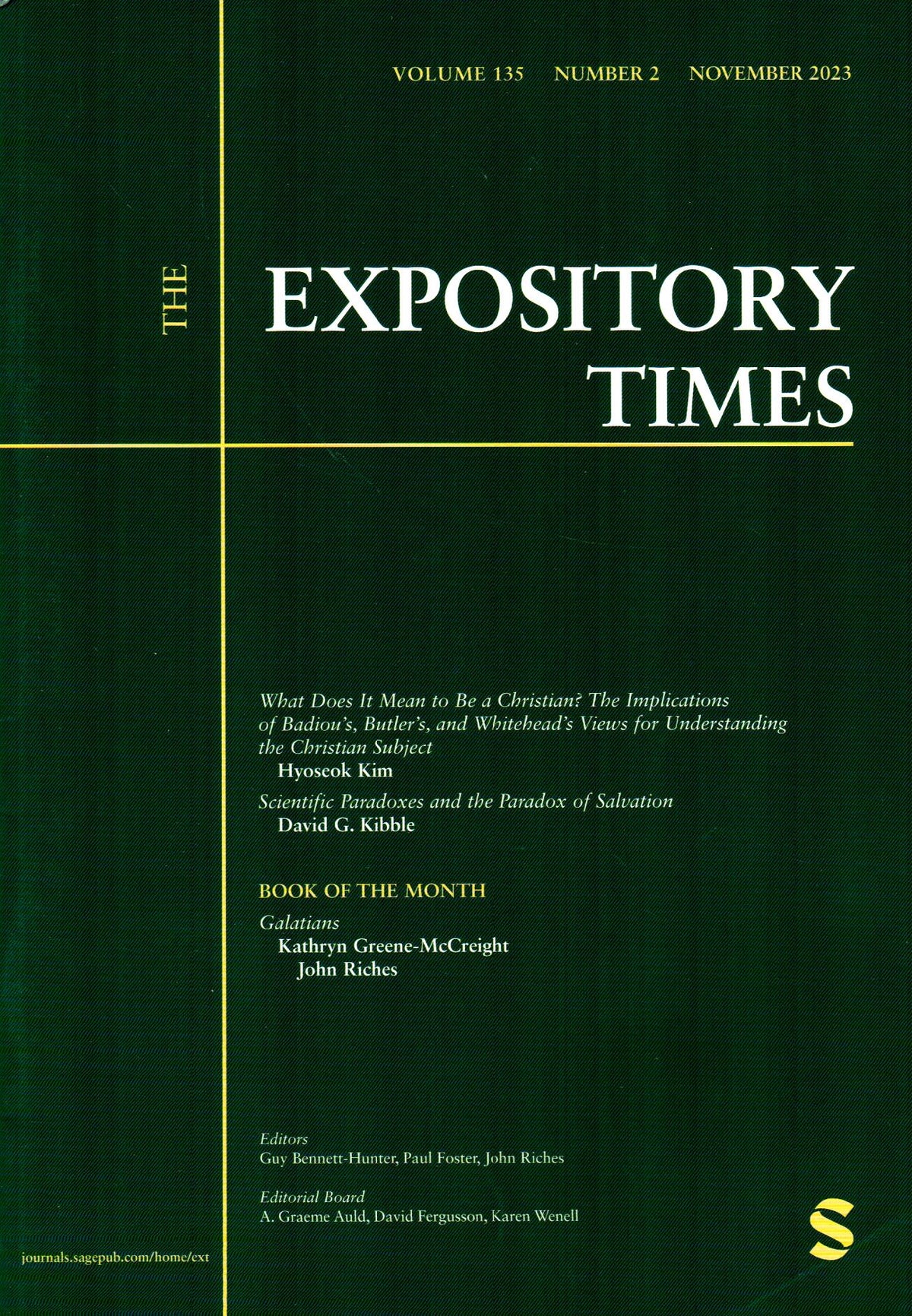 The Expository Times | Vol. 135 | No.2