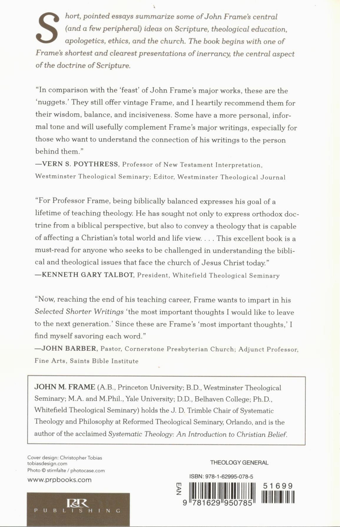 John Frame's : Selected Shorter Writings (Vol. 2)