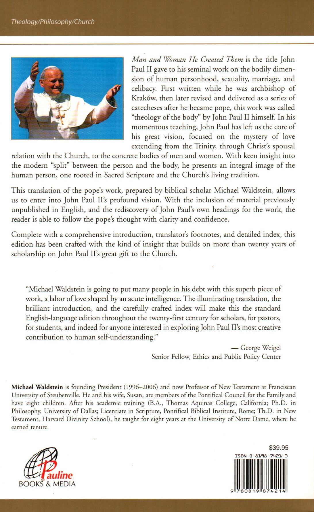 Man and Woman He Created Them