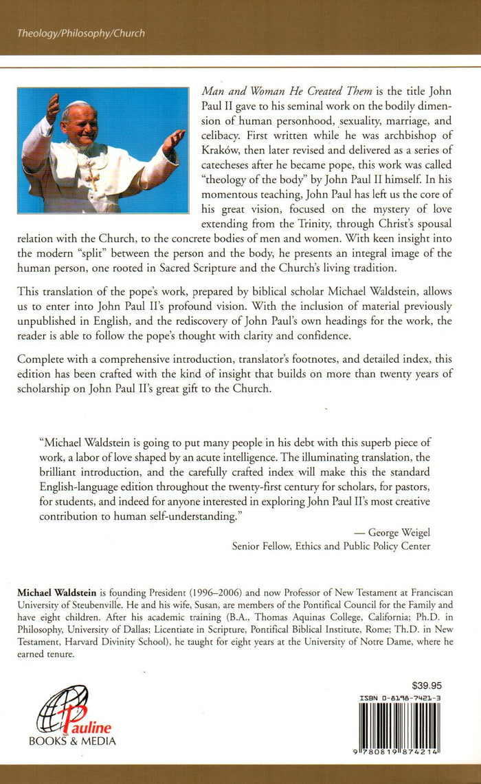 Man and Woman He Created Them