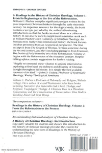 Readings in the History of Christian Theology  (Vol. 1)