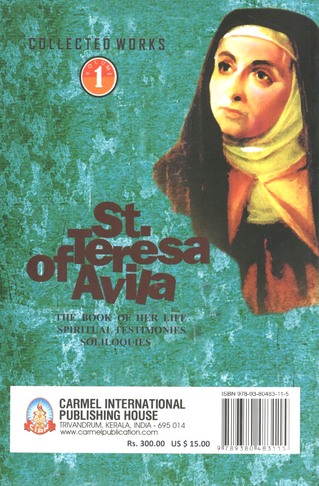 Collected Works - St Teresa of Avila (Vol. 1) – St Pauls India