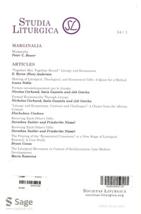 Studia Liturgica | Vol. 54 No. 1 | March 2024