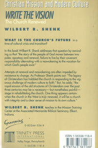 Write the Vision : The Church Renewed