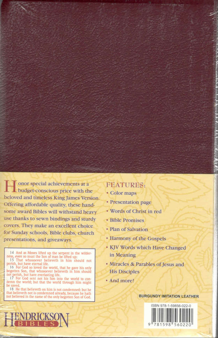 KJV : Gift & Award Bible-Burgundy
