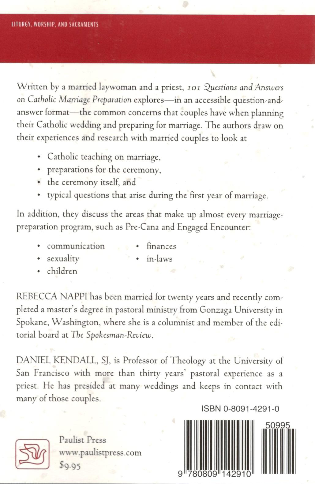 101 Questions & Answers on Catholic Marriage Preparation