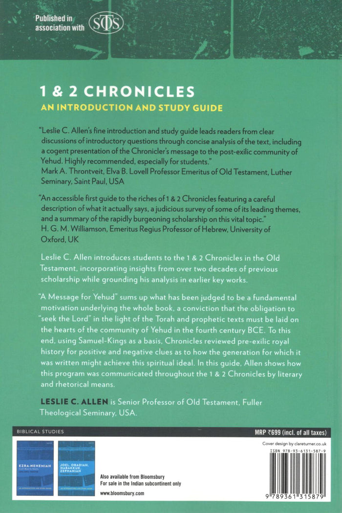 1 & 2 Chronicles (T&T Clark’s Study Guides to the New Testament)