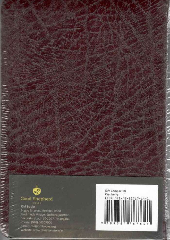 NIV Holy Bible Capsule, Cranberry