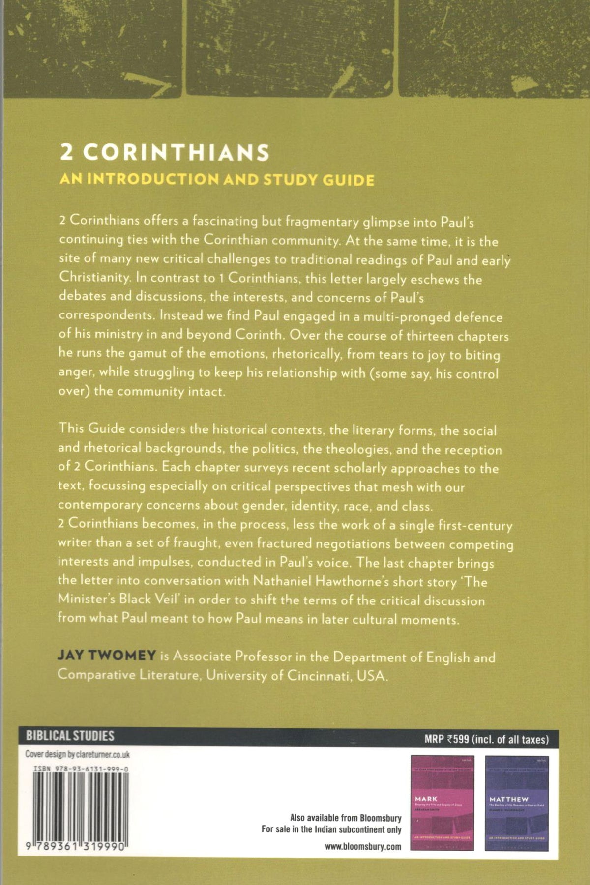 2 Corinthians (T&T Clark’s Study Guides to the New Testament)