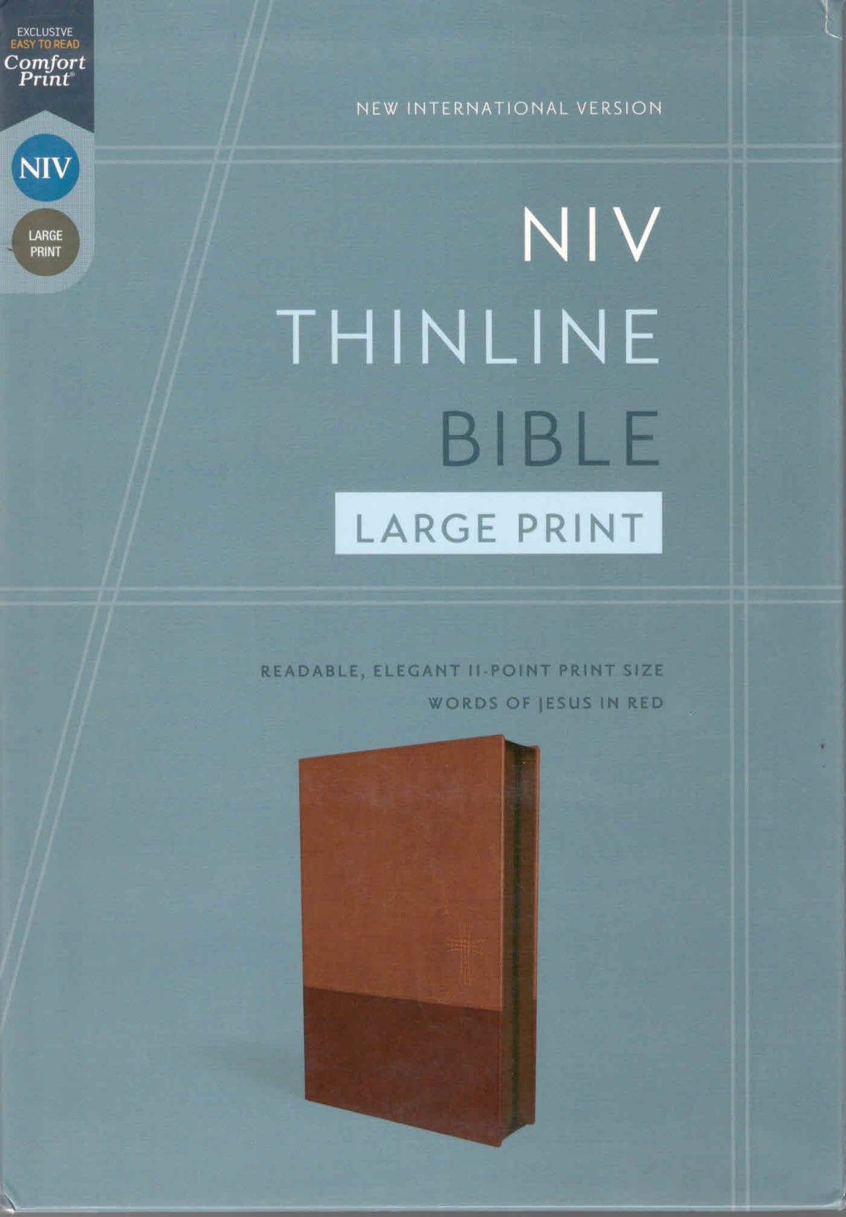 NIV : Thinline Bible, Leathersoft, Brown, Red Letter,Zippered,