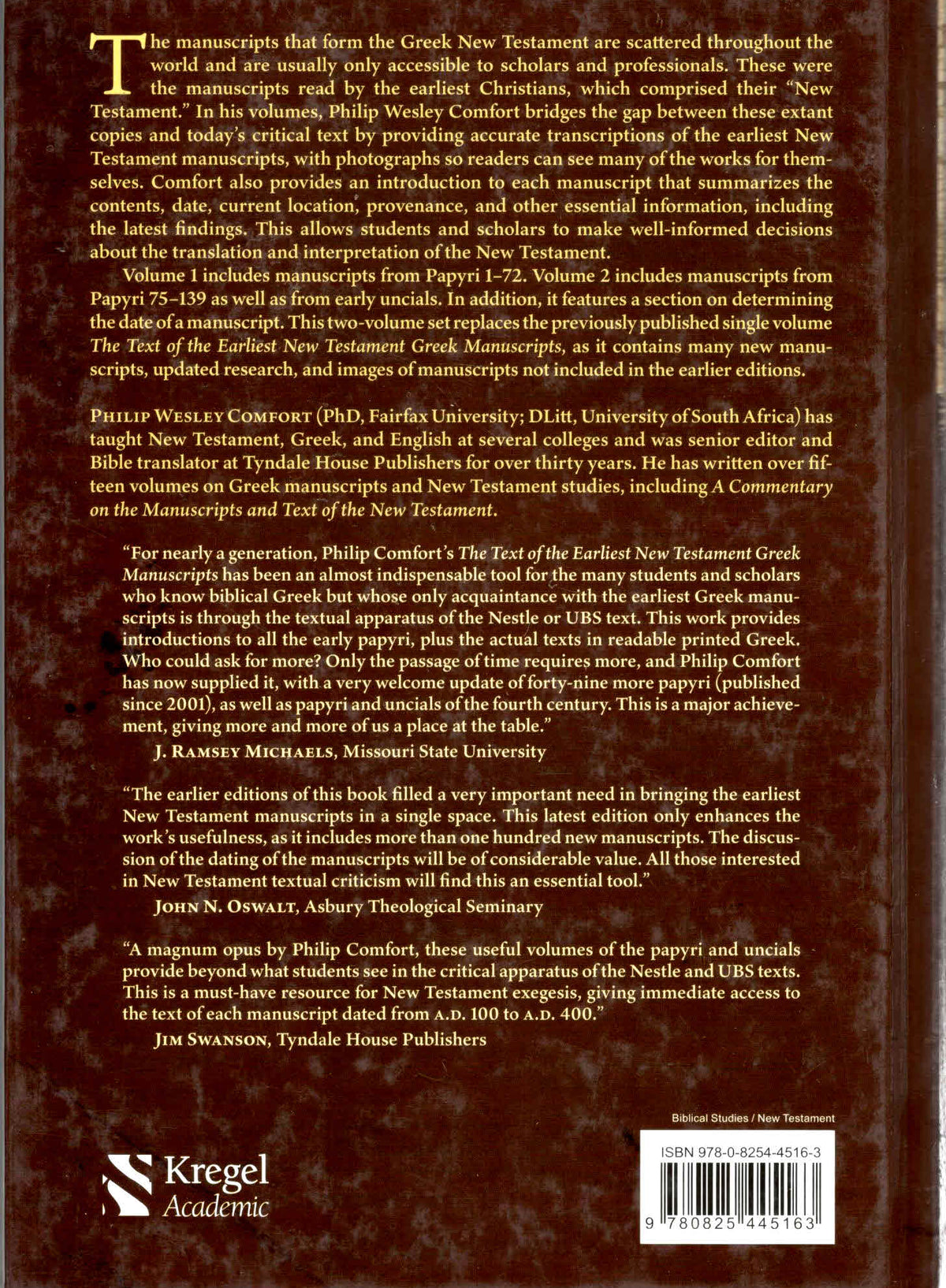 The Text of the Earliest New Testament Greek Manuscripts, Papyri 75–139 and Uncials Volume - 2