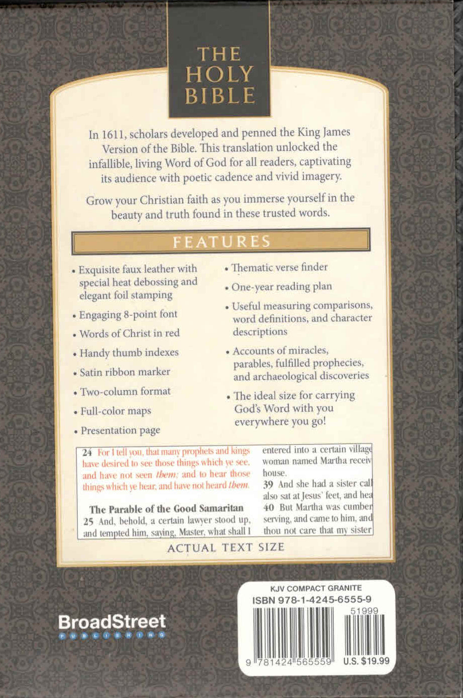 KJV Holy Bible Compact