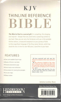 KJV Thinline Reference Bible (Flexisoft, Black, Red Letter)