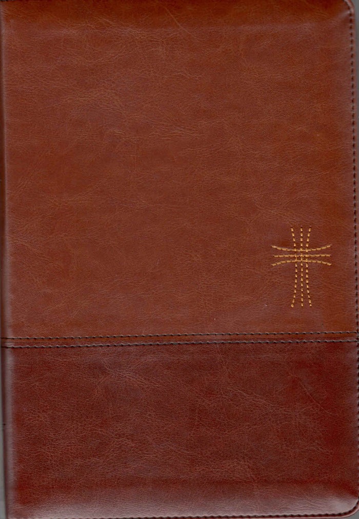 NIV : Thinline Bible, Leathersoft, Brown, Red Letter,Zippered,