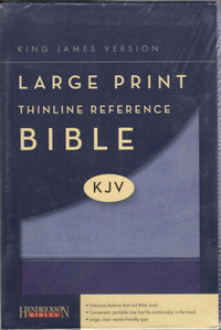 KJV Large Print Thinline Reference Bible (Flexisoft, Chocolate/Blue, Red Letter)