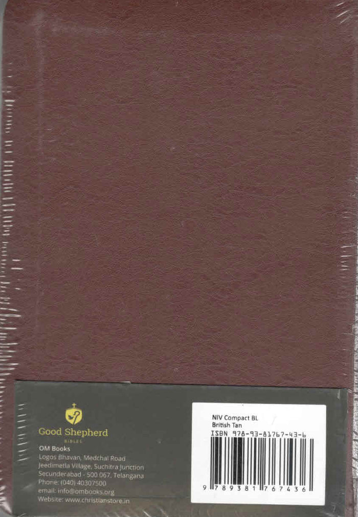 NIV Holy Bible Compact, British Tan