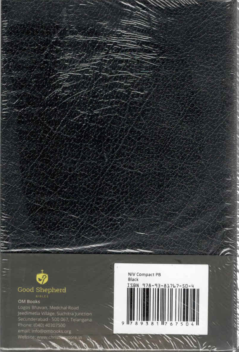 NIV Holy Bible Compact Black