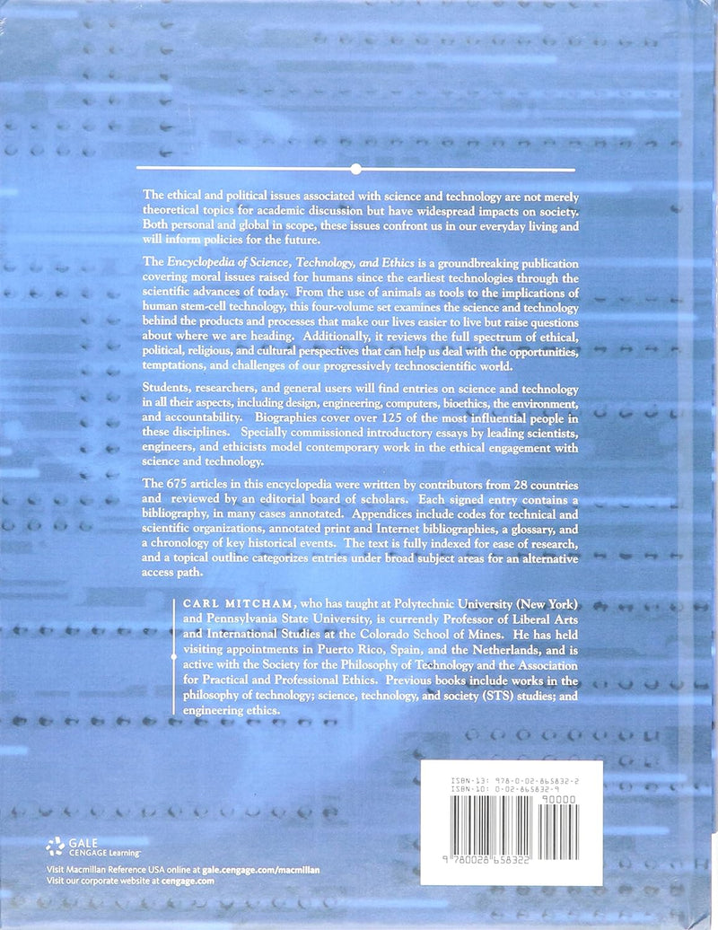 Encyclopedia of Science Technology Ethics (Set of 4 Volumes)