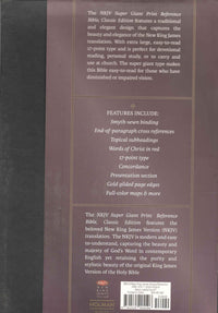 NKJV Super Giant Print Reference Bible, Classic Black LeatherTouch
