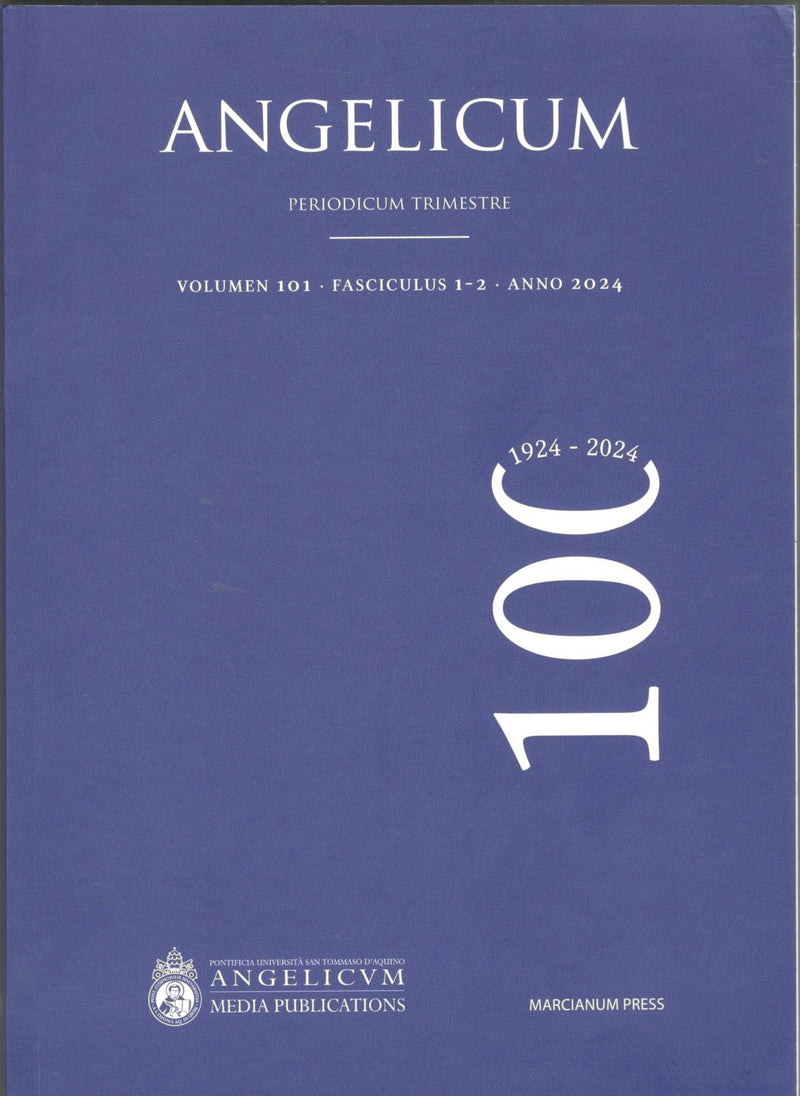 Angelicum Vol.101 | Issues 1-2 | 2024
