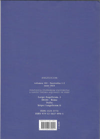 Angelicum Vol.101 | Issues 1-2 | 2024