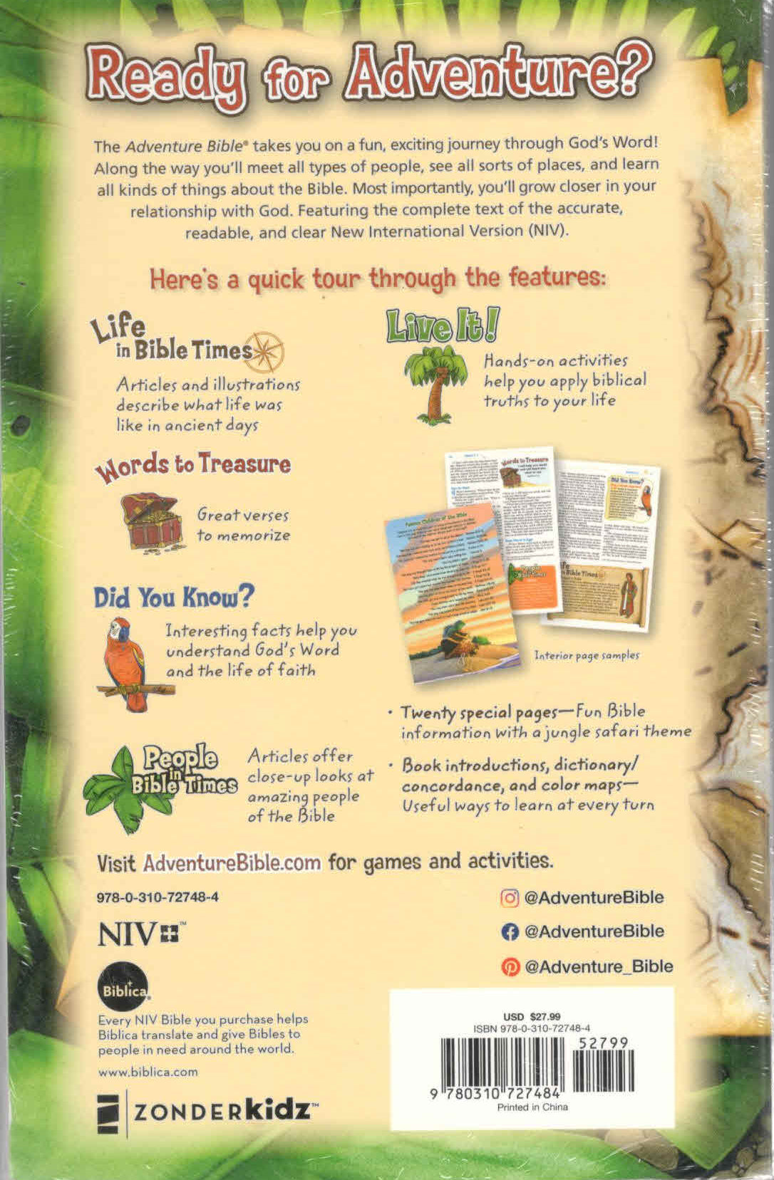 NIV Adventure Bible