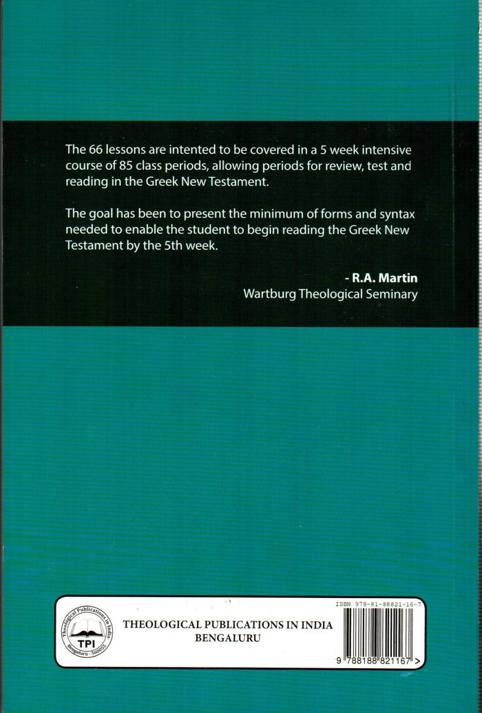An Introduction To New Testament Greek Grammar
