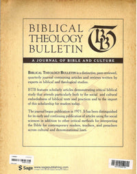 Biblical Theology Bulletin | Vol. 56 No. 1 | February 2026