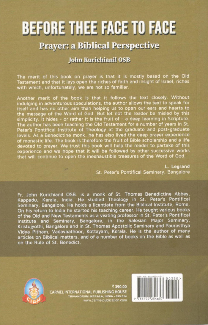 Before Thee Face to Face