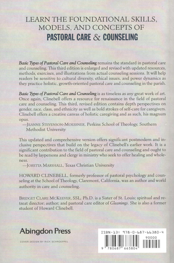 Basic Types of Pastoral Care & Counseling