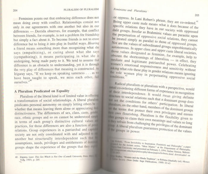 Pluralism of Pluralism