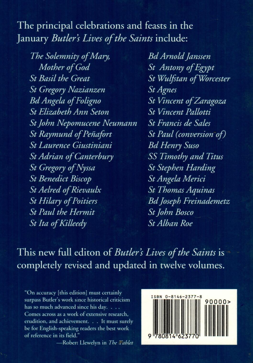 Butlers Lives of the Saints (January)