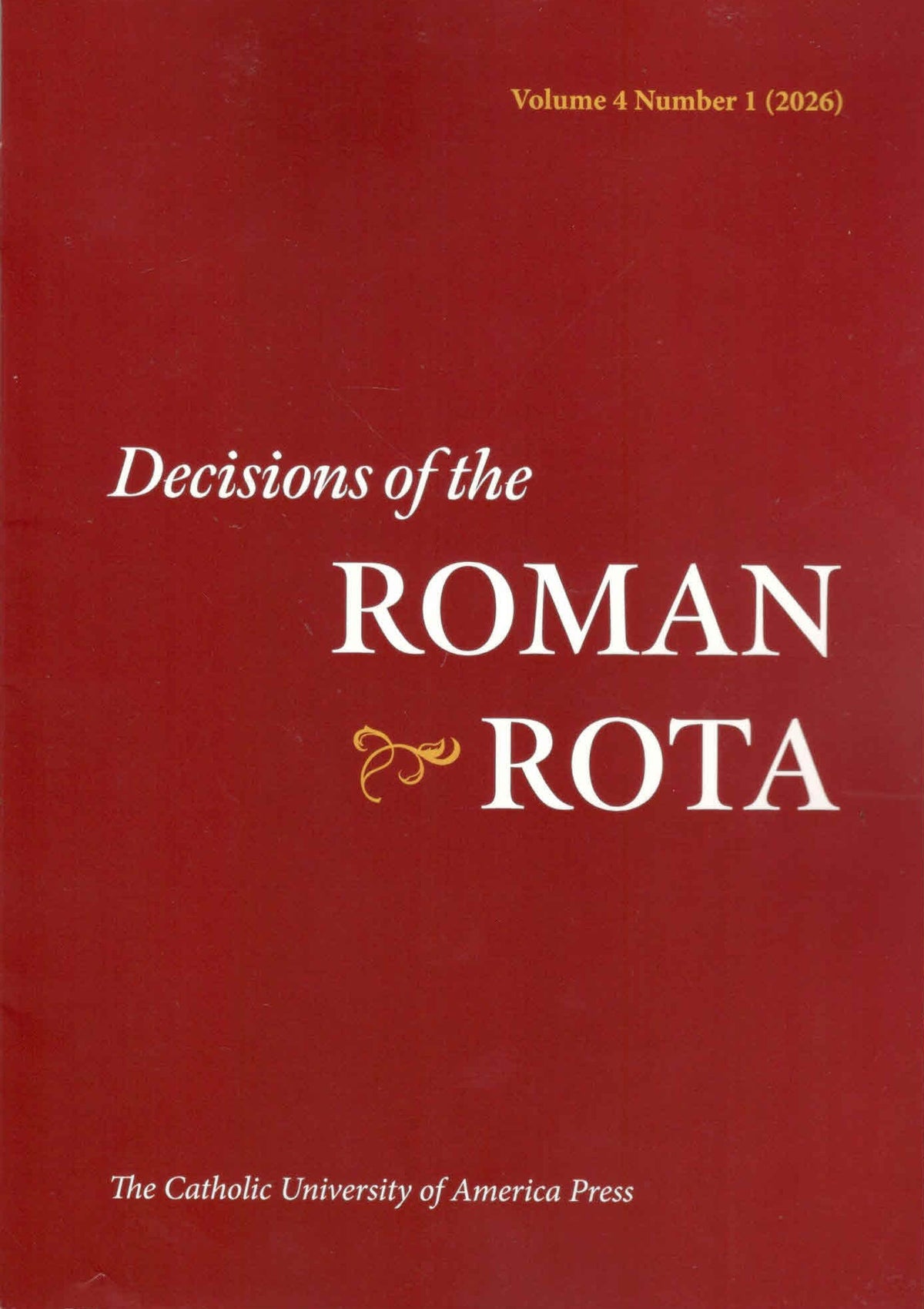 Decisions of the Roman Rota|Volume 04|No.01 |2026