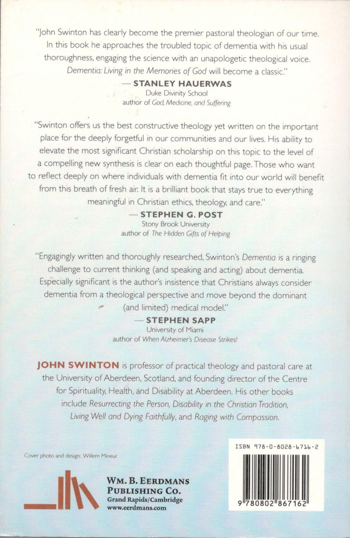 Dementia: Living in the Memories of God
