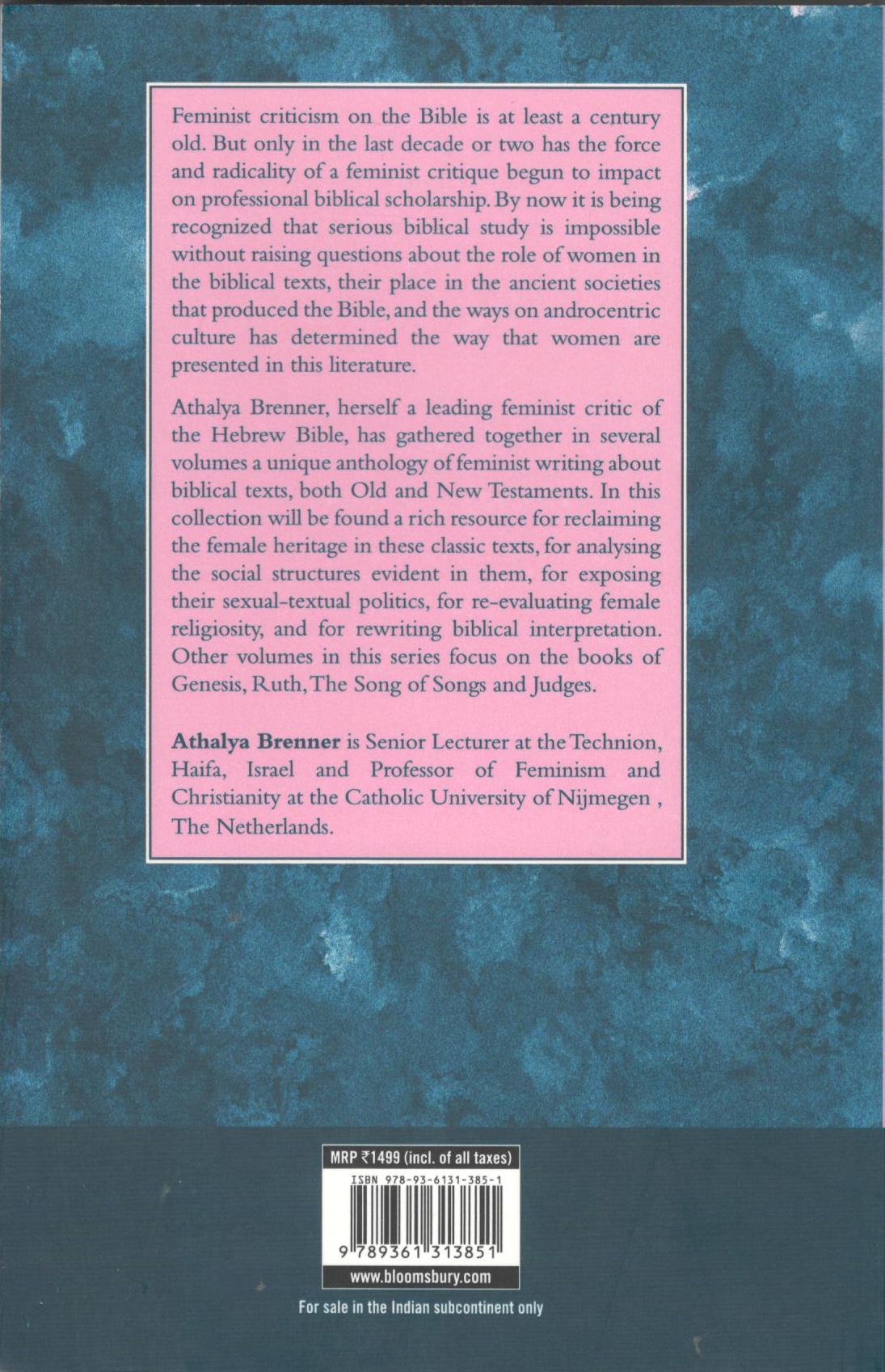 A Feminist Companion to Esther, Judith and Susanna