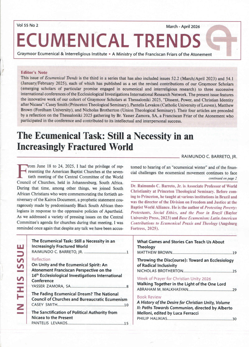 Ecumenical Trends | Vol. 55 | No. 2 | Mar - April 2026 – St Pauls India
