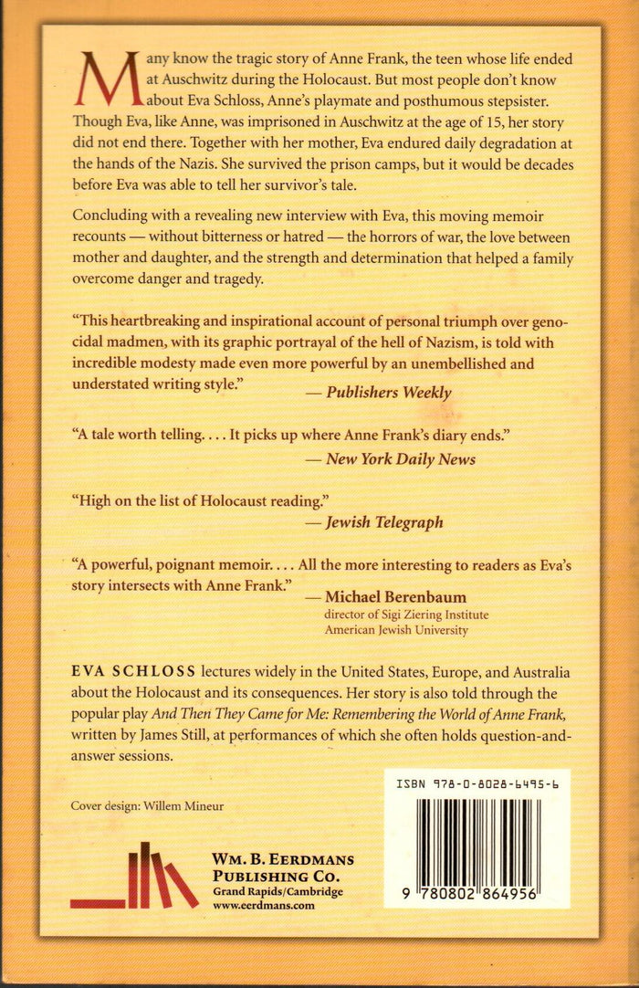 Eva's Story : A Survivor's Tale by the Stepsister of Anne Frank