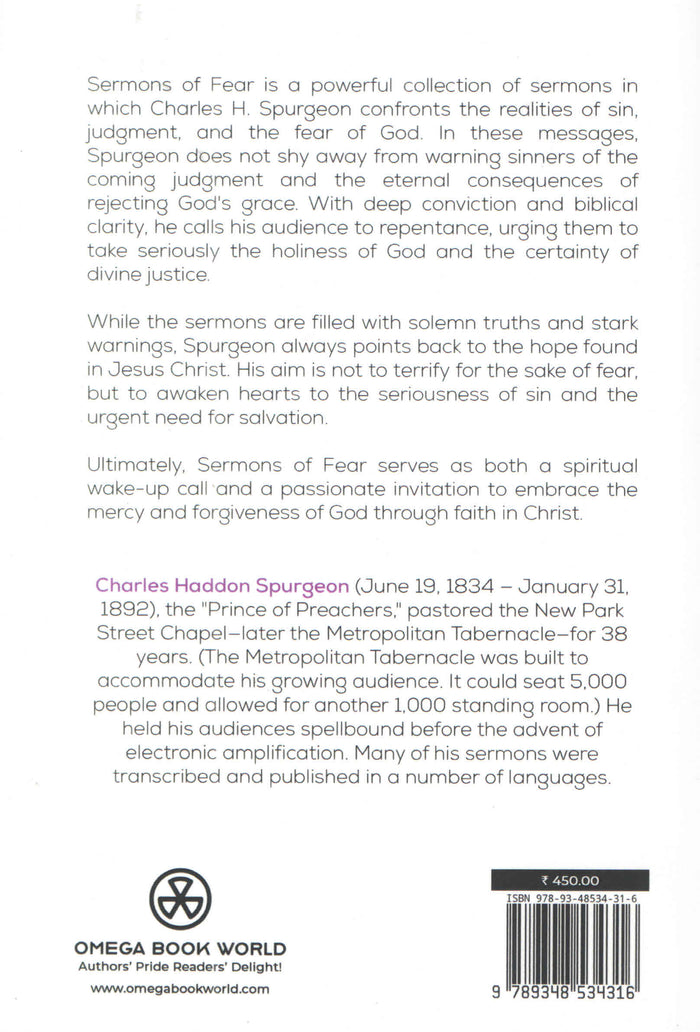 Sermons on Fear : Classic Reprint