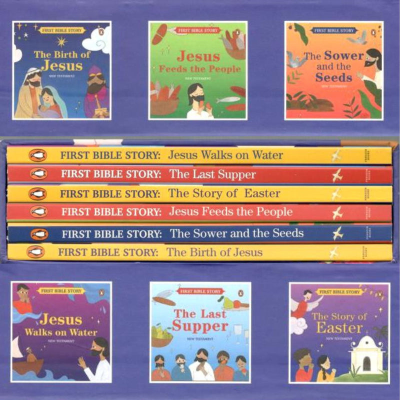 First Bible Stories (New Testament): Box set of Six Illustrated Bible Stories for Kids