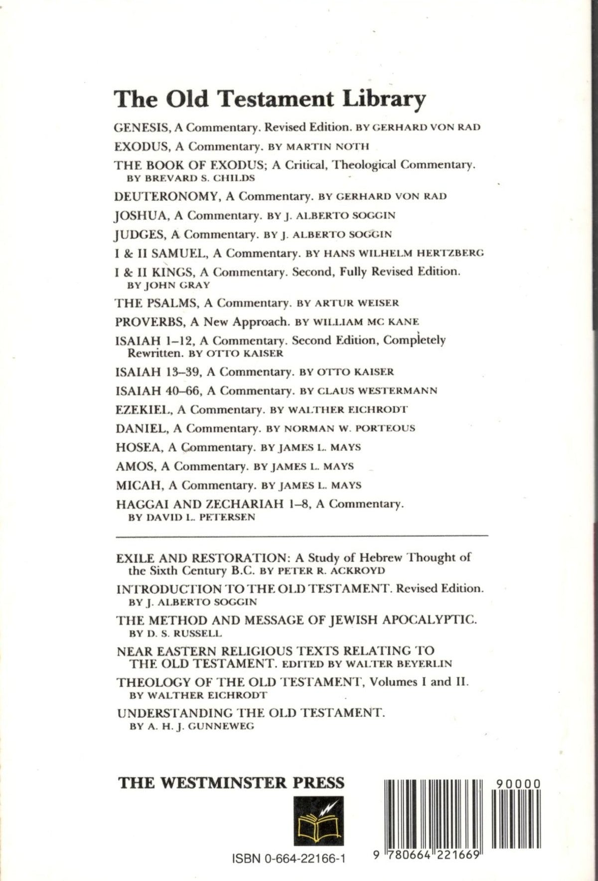 Haggai and Zechariah 1-8: The Old Testament Library