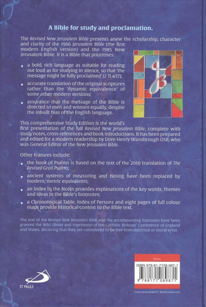 Revised New Jerusalem Bible (Study Edition) Holy Bible