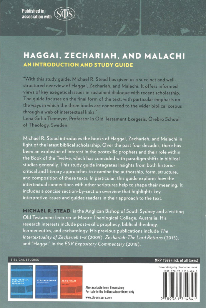 Haggai, Zechariah, and Malachi (T&T Clark’s Study Guides to the New Testament)