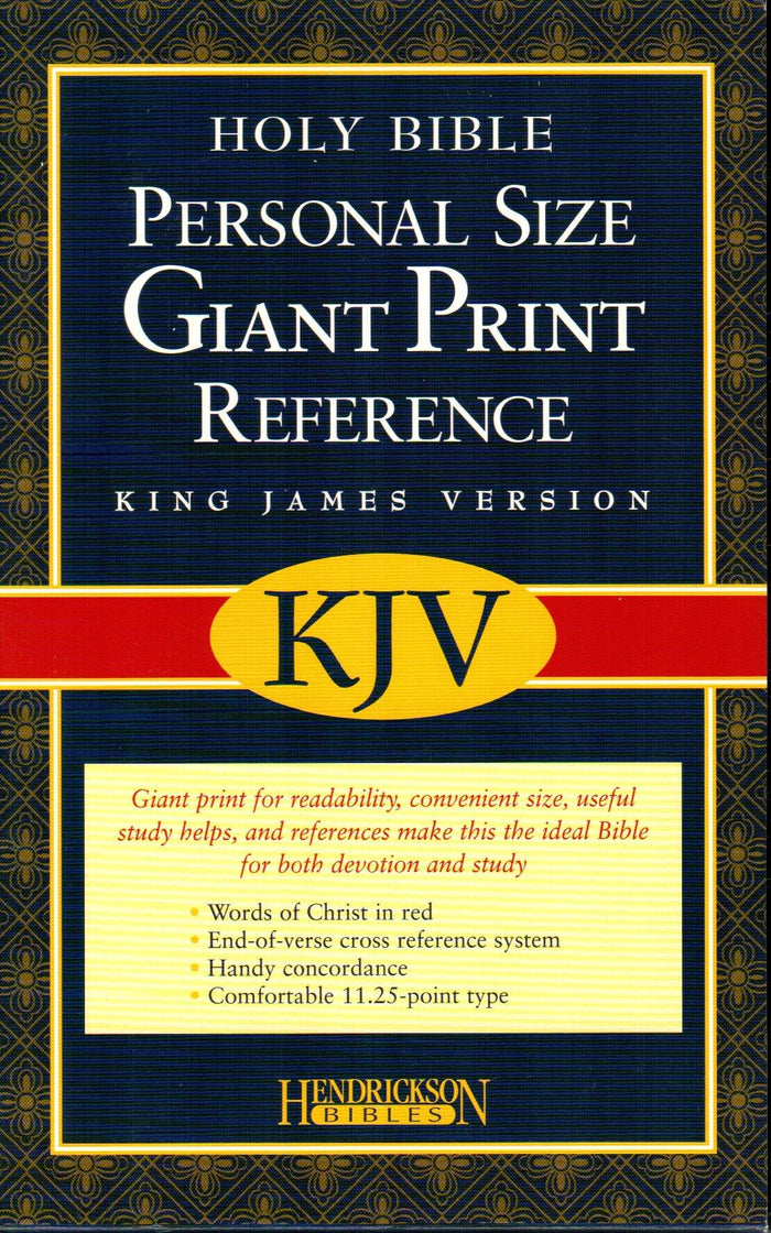 KJV - Personal Size Giant Print Reference Bible (Black)