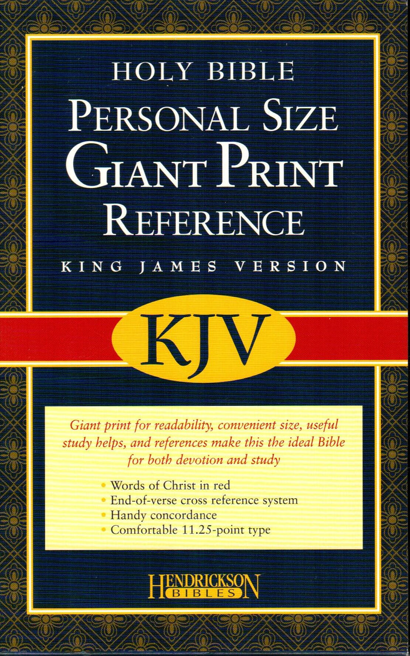 KJV - Personal Size Giant Print Reference Bible (Black)