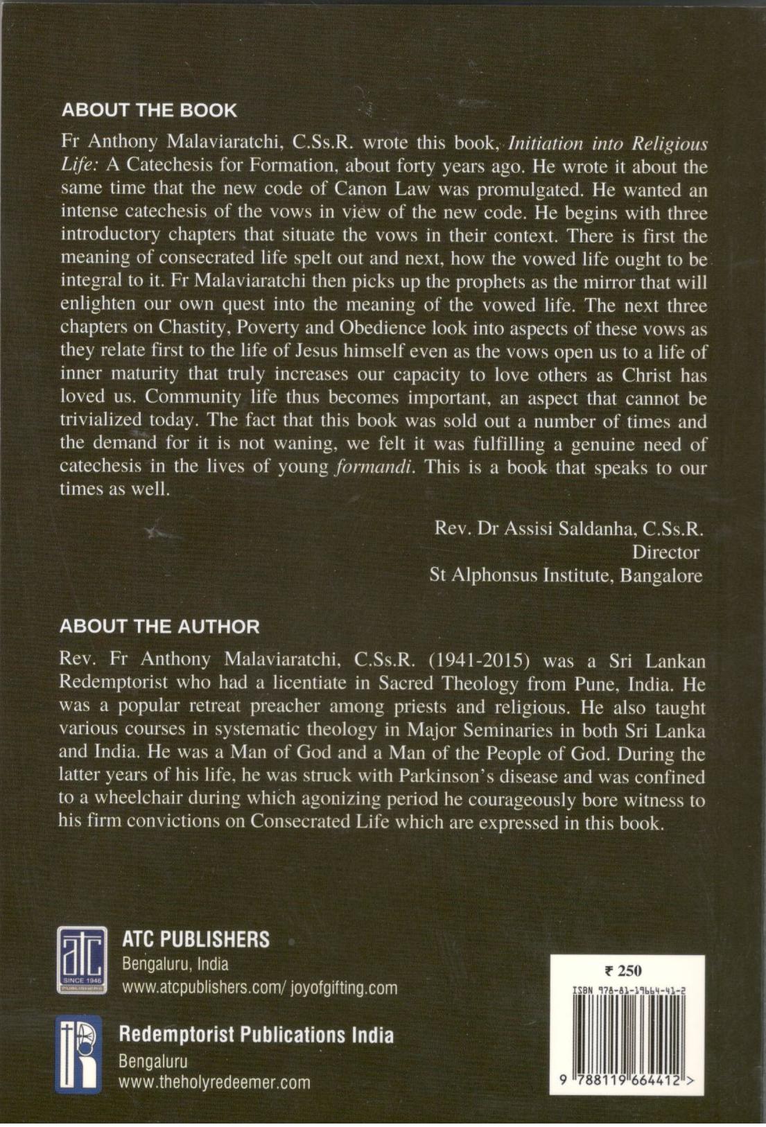 Initiation Into Religious Life