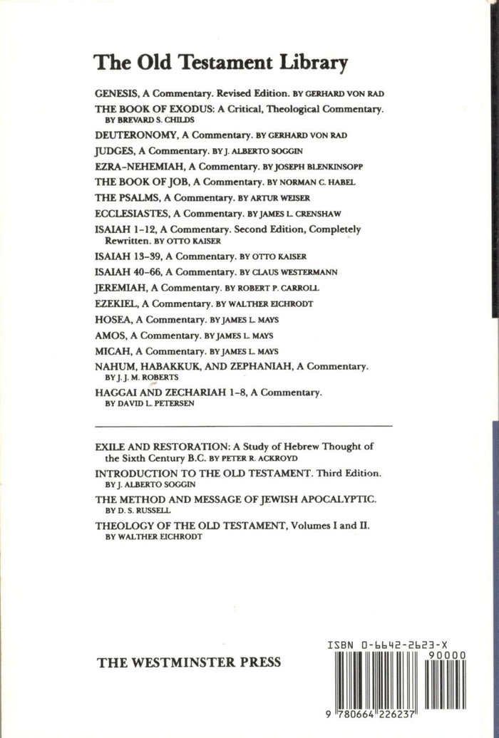 Isaiah 1-12: The Old Testament Library